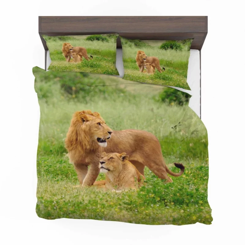 Lion Fierce Roar Ruler of Jungle Bedding Set 1