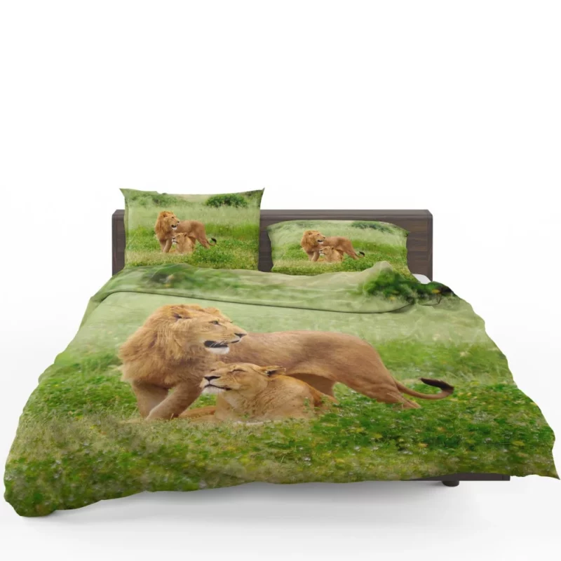 Lion Fierce Roar Ruler of Jungle Bedding Set