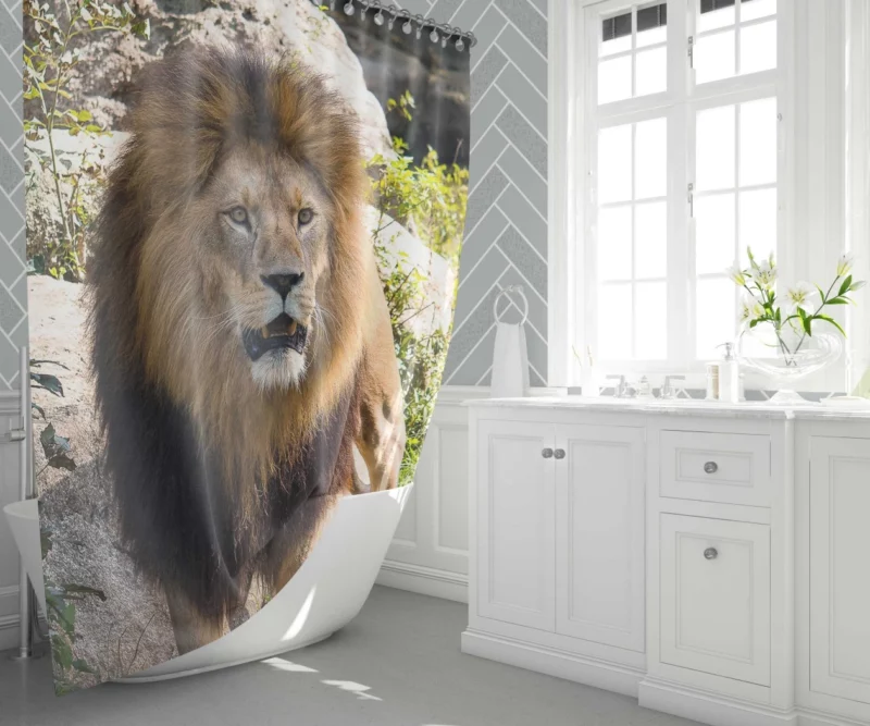 Lion Kingly Majesty Shower Curtain 1