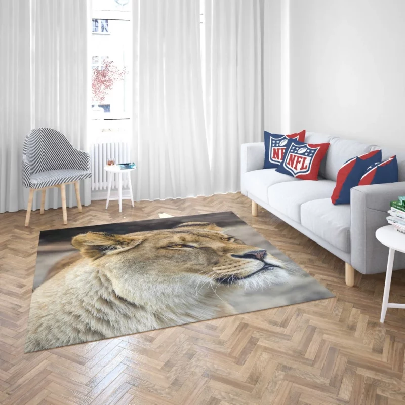 Lion Majestic Gaze Kingly Presence Rug 2