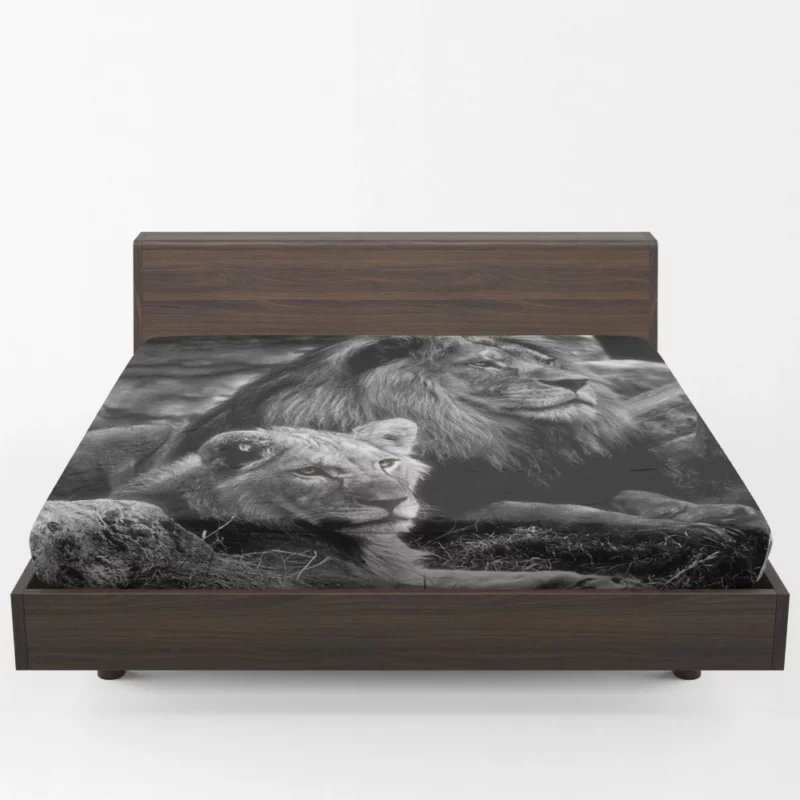 Lion Majestic Pair Kingly Love Fitted Sheet