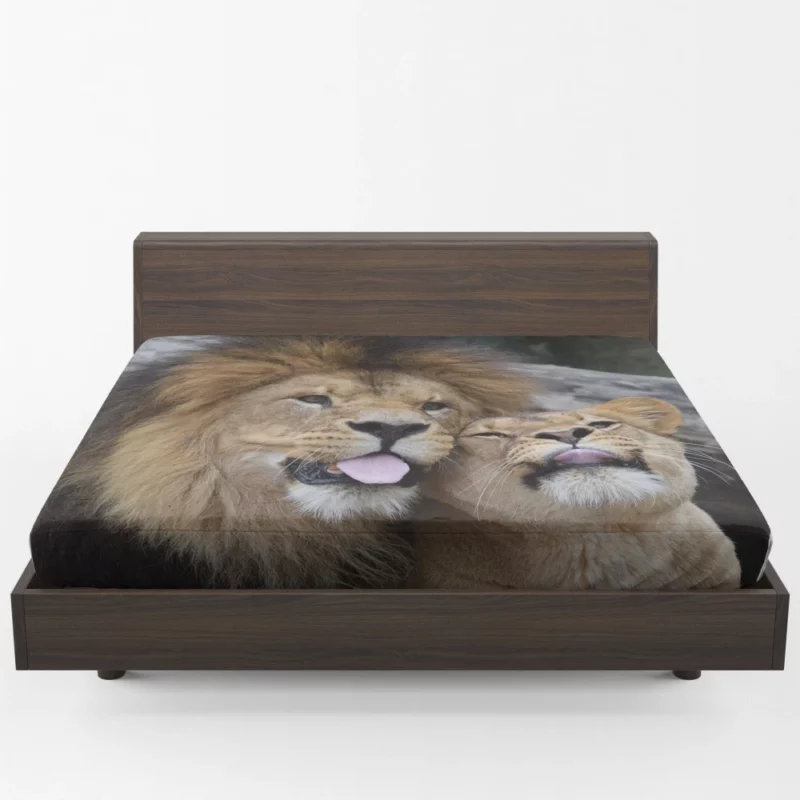 Lion Majestic Stance King of Wilderness Fitted Sheet