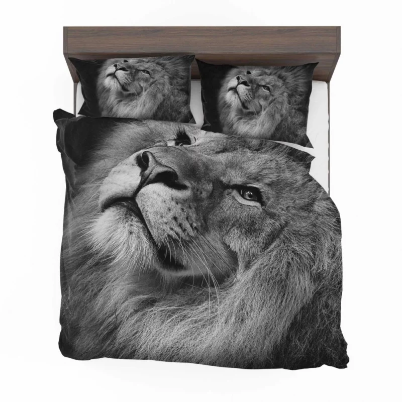 Lion Majestic Stare Timeless Elegance Bedding Set 1