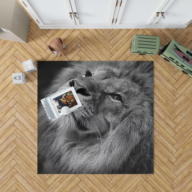 Lion Majestic Stare Timeless Elegance Rug