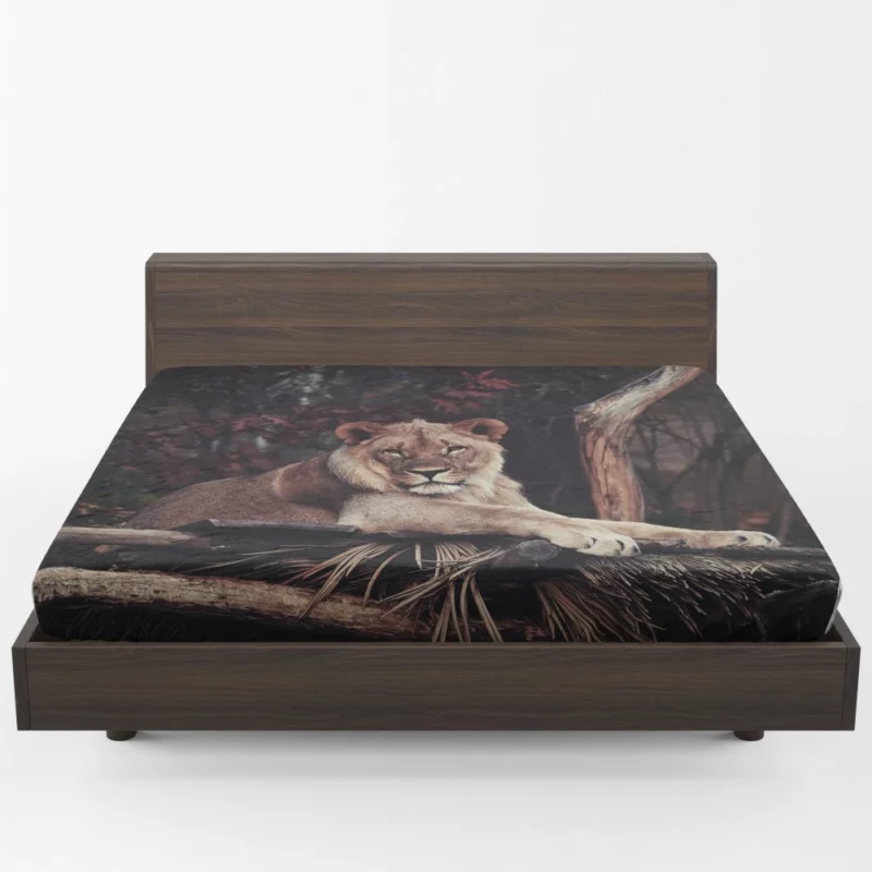 Lion Majesty Roaring Wilderness King Fitted Sheet