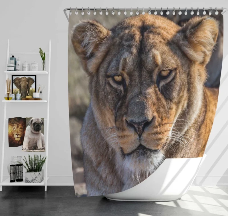 Lion Nomadic Shower Curtain