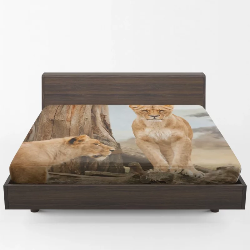 Lion Regal Gaze Wilderness Majesty Fitted Sheet