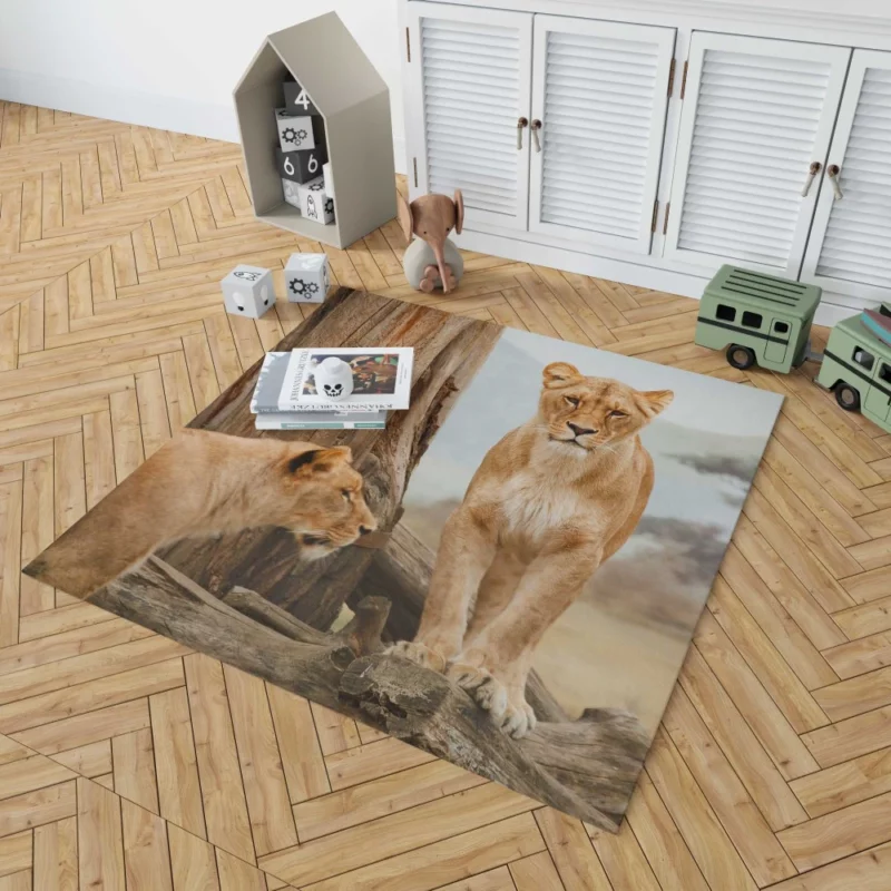 Lion Regal Gaze Wilderness Majesty Rug 1