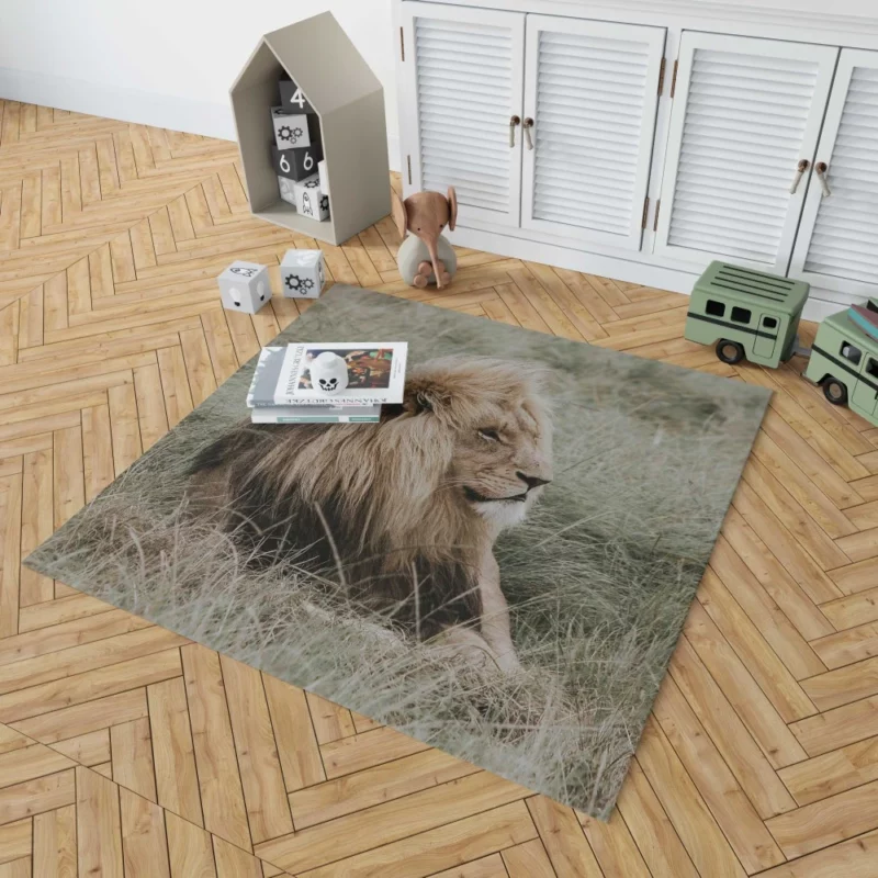 Lion Regal Presence Grassland Majesty Rug 1