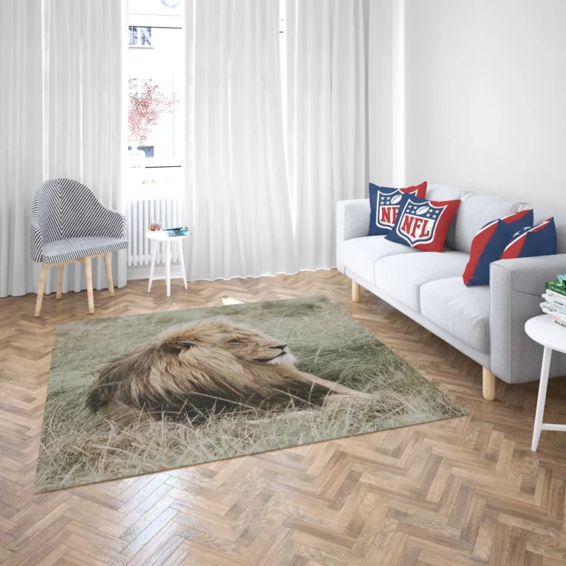 Lion Regal Presence Grassland Majesty Rug 2