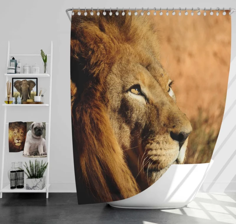 Lion Regal Presence Majesty Unleashed Shower Curtain