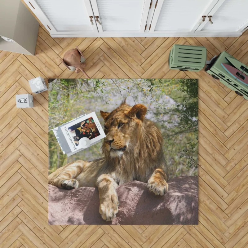 Lion Regal Presence Majesty Unveiled Rug