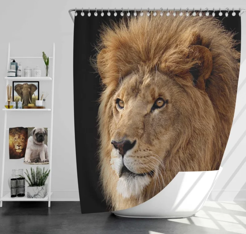 Lion Regal Roar Monarch Anthem Shower Curtain