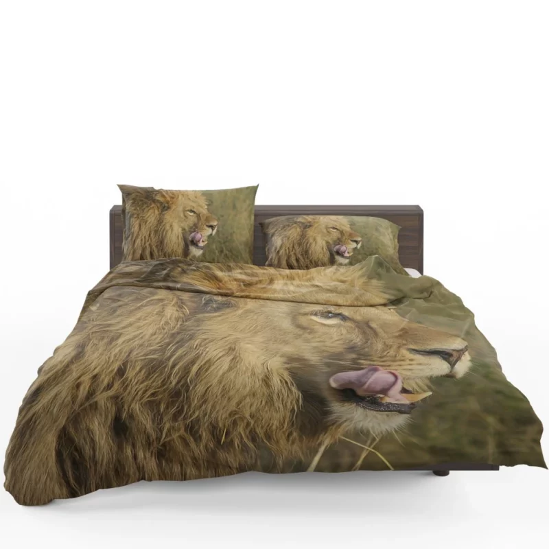 Lion Regal Stance Wilderness Dominance Bedding Set