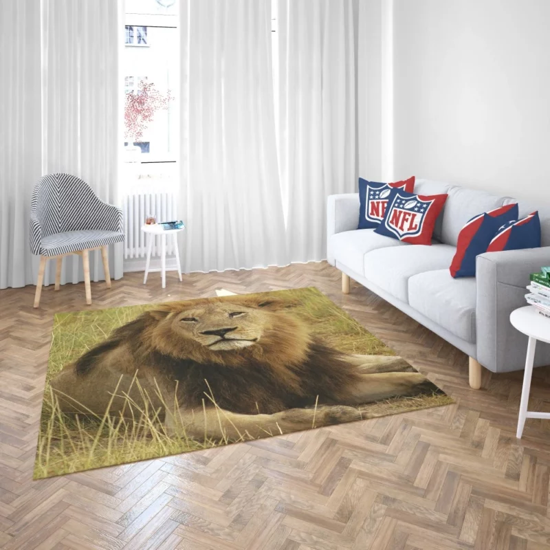 Lion Roar Monarch of the Wilderness Rug 2