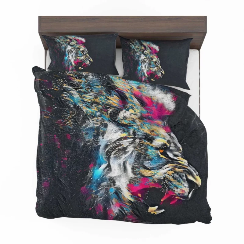 Lion Roar in Wilderness Bedding Set 1