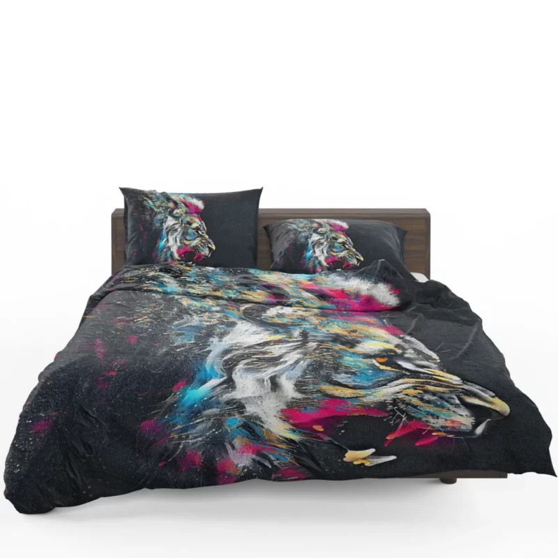 Lion Roar in Wilderness Bedding Set