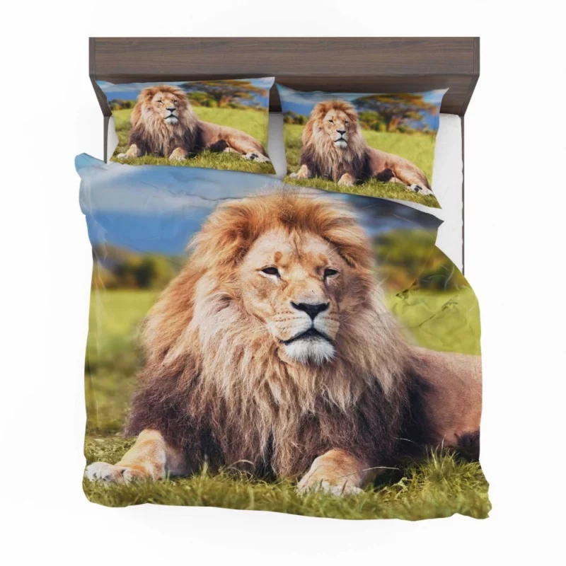 Lion Sentinel Watchful Wilderness Guardian Bedding Set 1