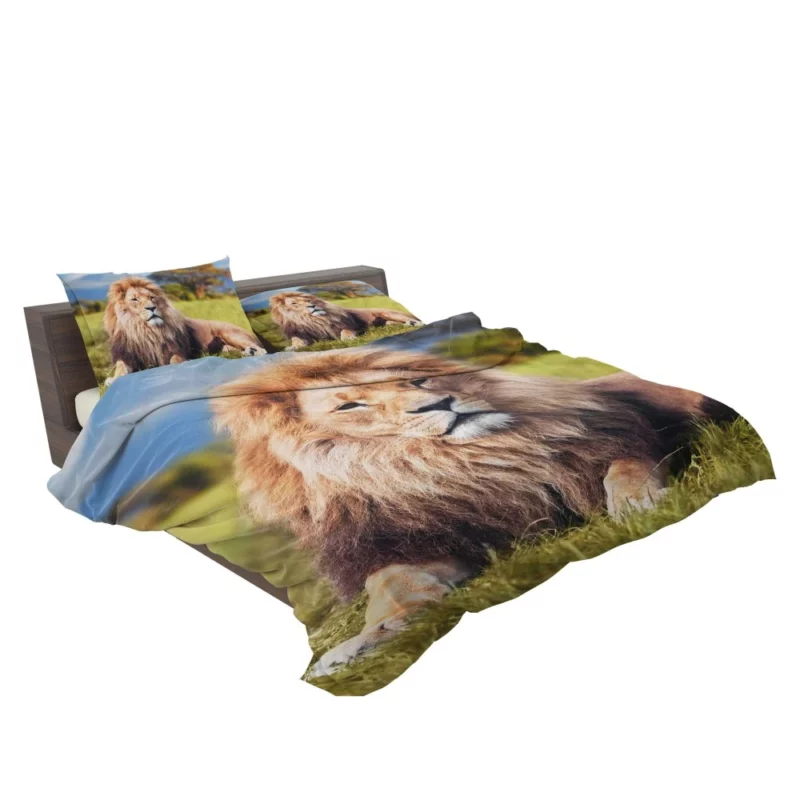 Lion Sentinel Watchful Wilderness Guardian Bedding Set 2