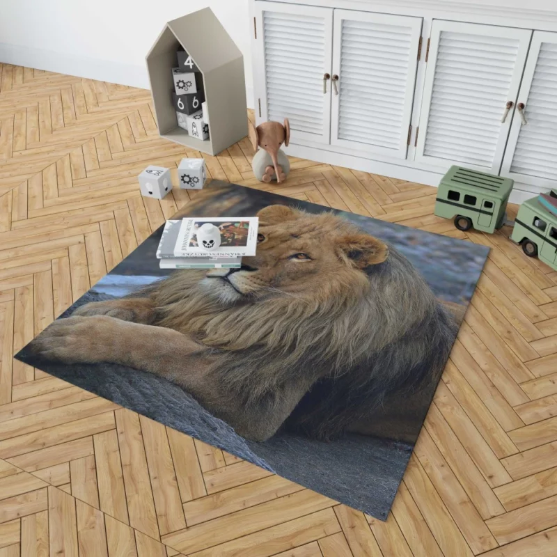 Lion Unrestrained Rug 1