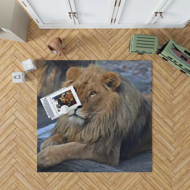 Lion Unrestrained Rug