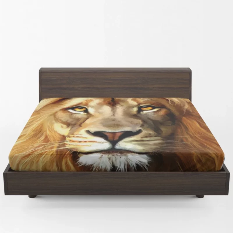 Lion Wild Animal Wilderness Fitted Sheet