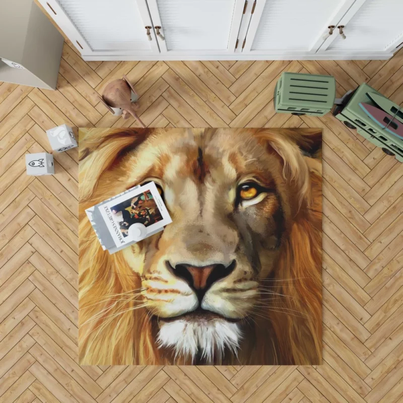 Lion Wild Animal Wilderness Rug