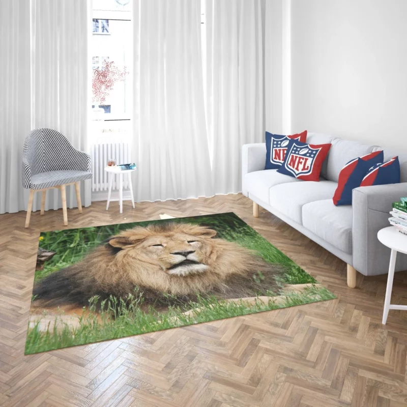 Lion in Grasslands Rug 2