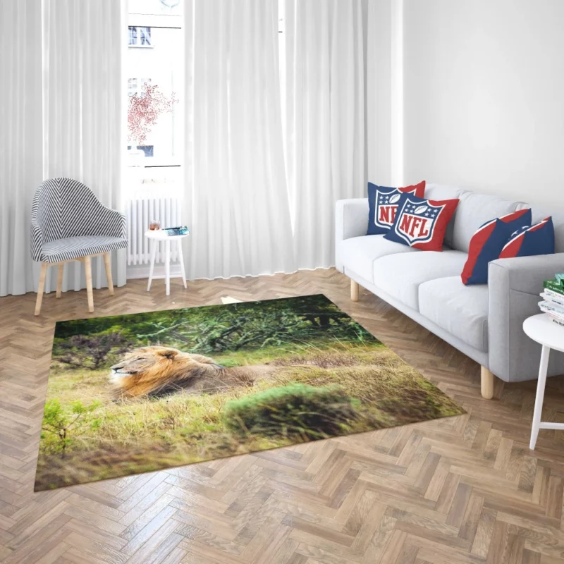 Lion in Natural Habitat Rug 2