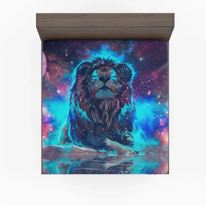 Lion in Regal Pose Fitted Sheet 1