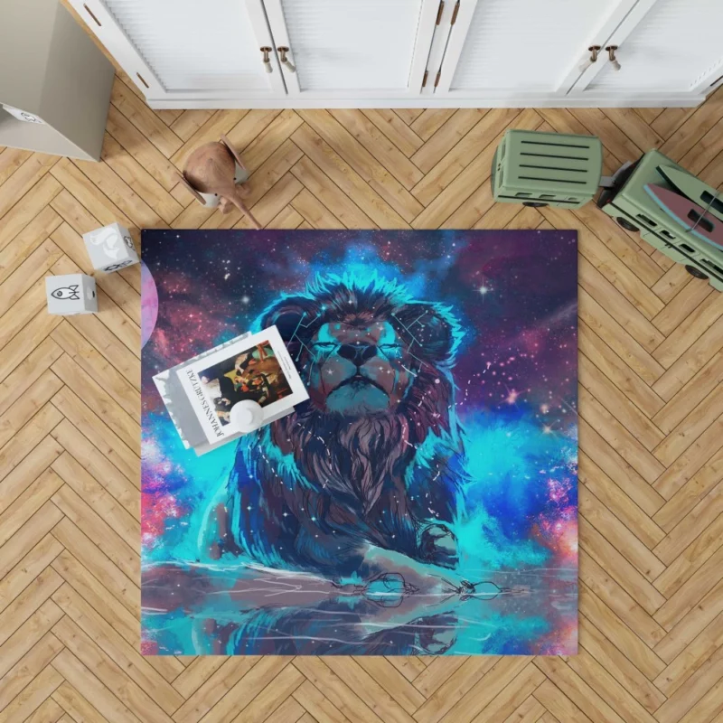 Lion in Regal Pose Rug