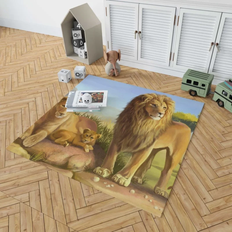 Lion of the Wilderness Rug 1