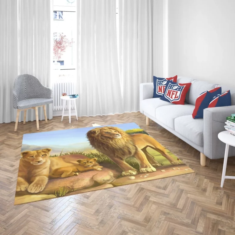 Lion of the Wilderness Rug 2