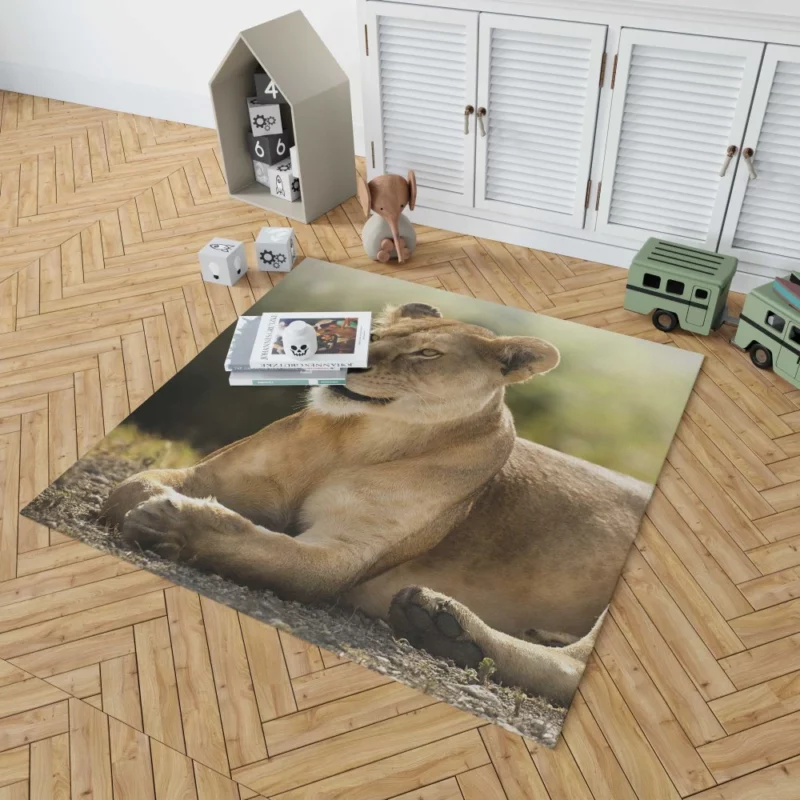 Lioness Grace Regal Wilderness Beauty Rug 1