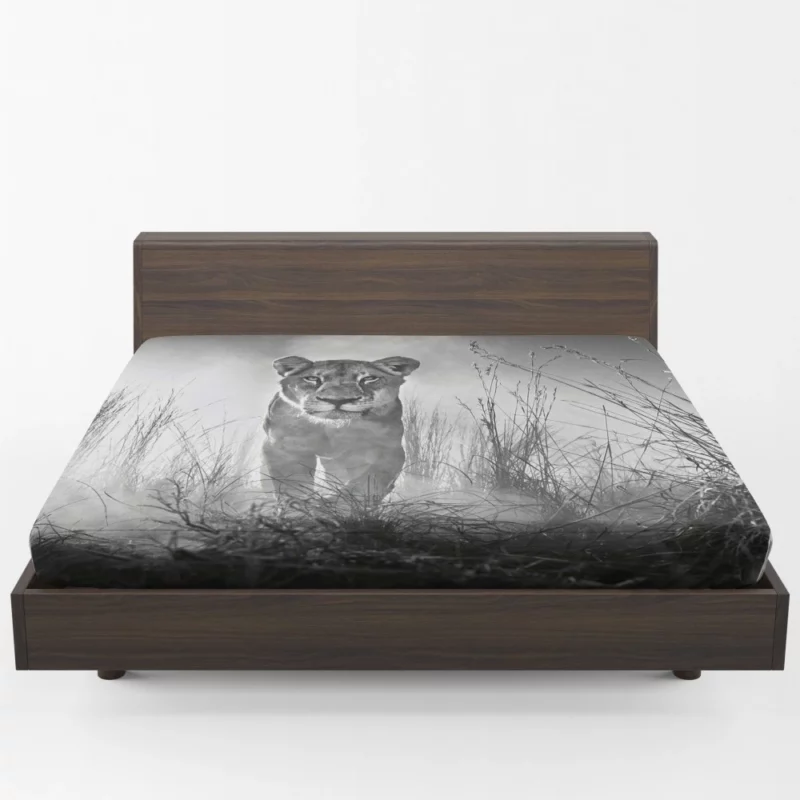 Lioness Graceful Queen of the Savannah Fitted Sheet