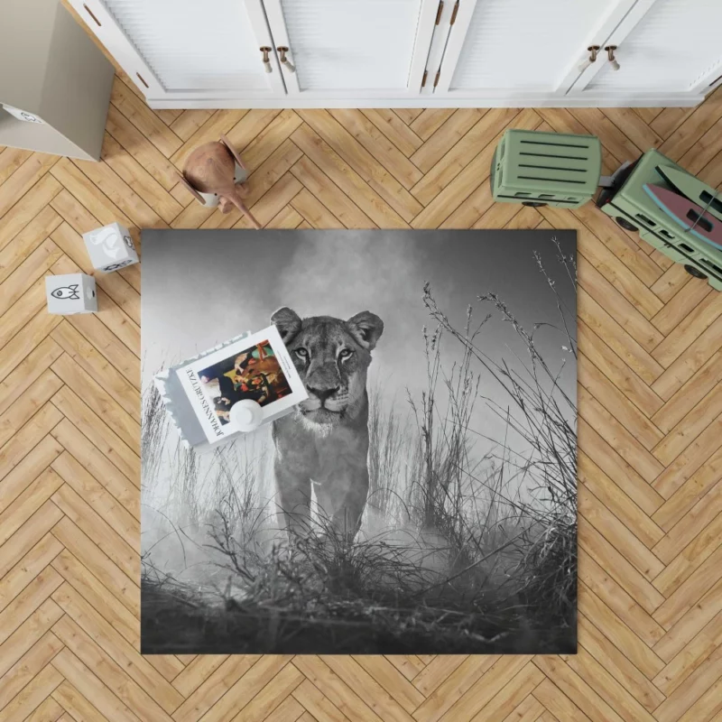 Lioness Graceful Queen of the Savannah Rug