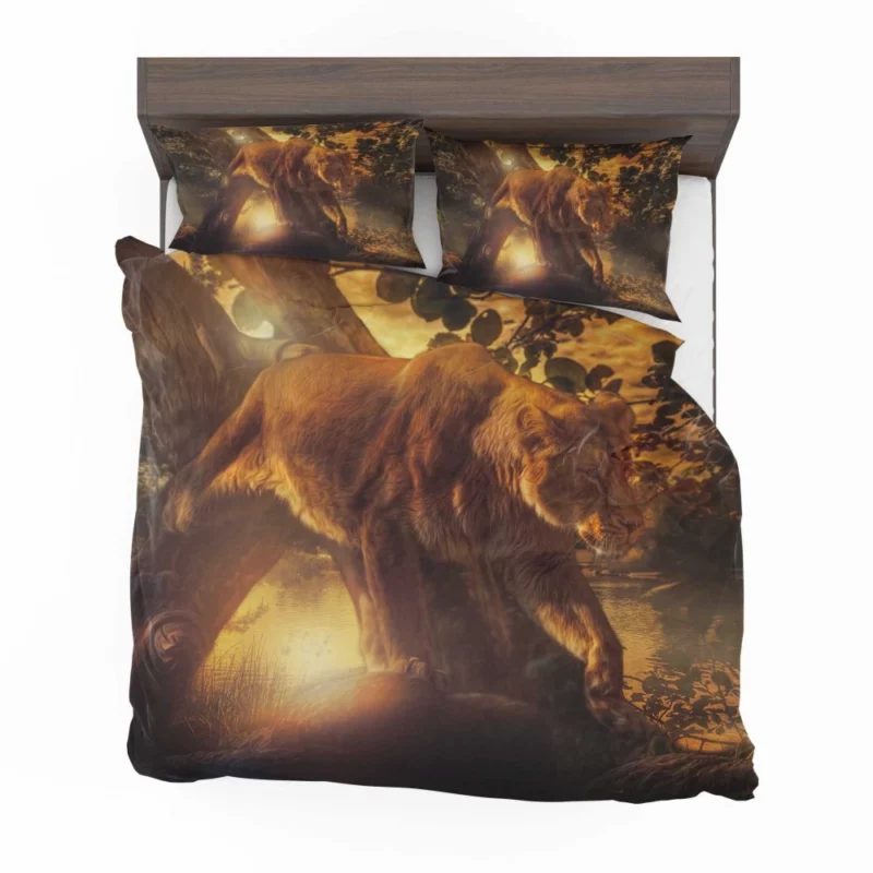 Lioness Vigil Guardian of Sunset Bedding Set 1