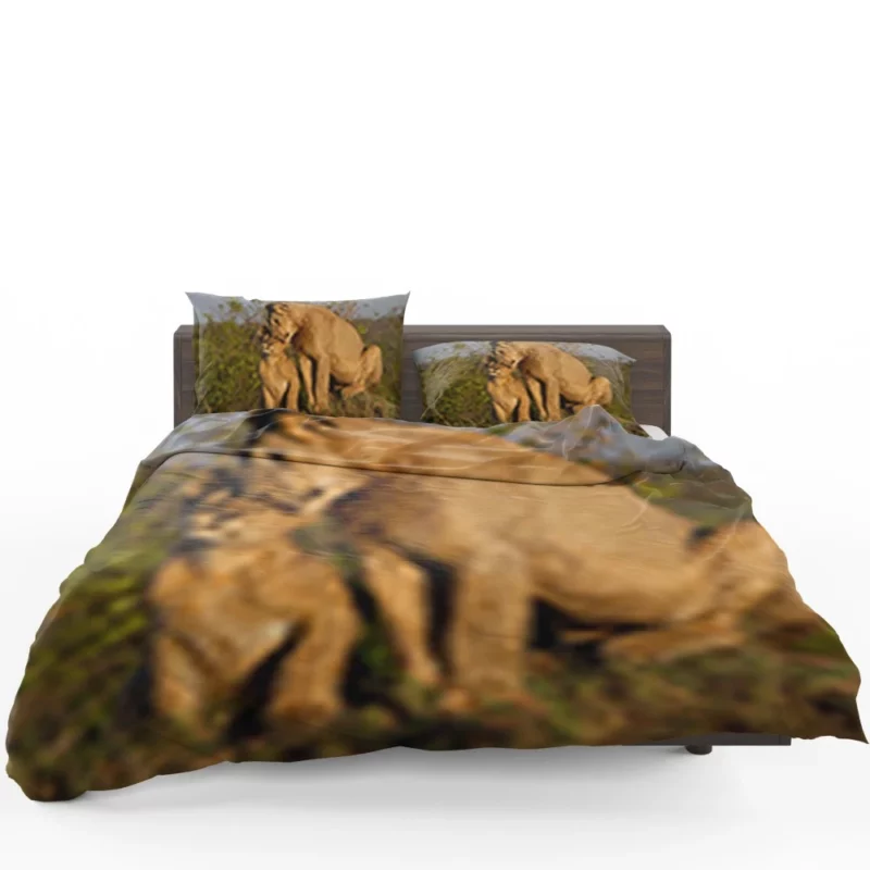 Lioness and Cub Loving Bond Bedding Set