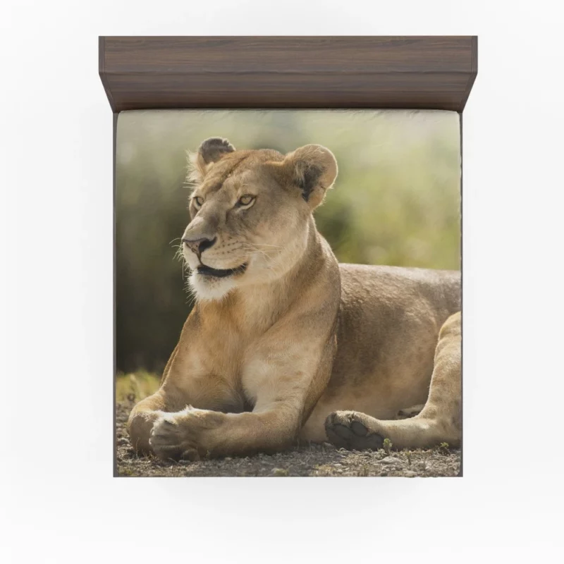 Lioness in the Wild African Essence Fitted Sheet 1