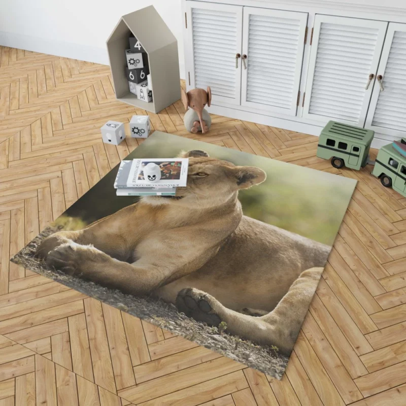 Lioness in the Wild African Essence Rug 1