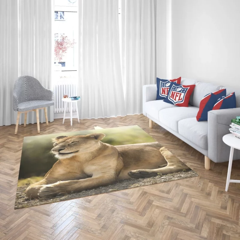 Lioness in the Wild African Essence Rug 2