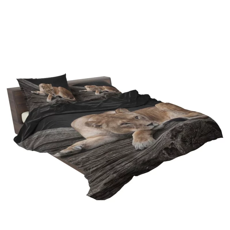 Lioness on Log Nature Majesty Bedding Set 2