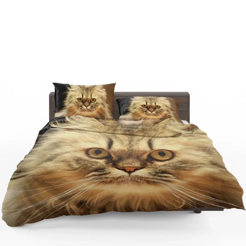 Long-Haired Cat Elegance & Grace Bedding Set