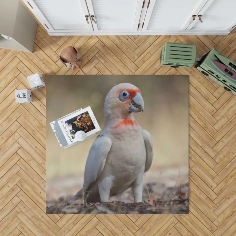 Long-billed Corella Playful Presence Cockatoo Delight Rug