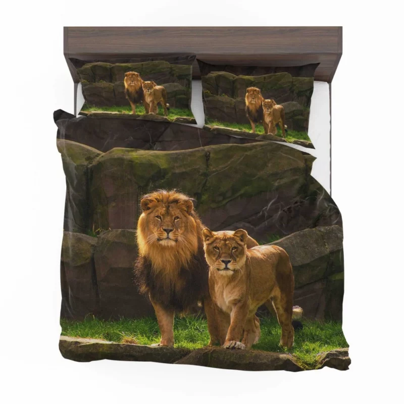 Loving Lion Pair Regal Bond Bedding Set 1