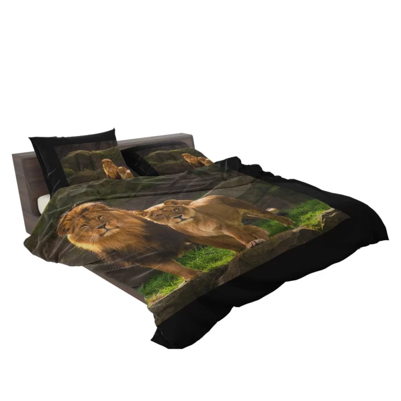 Loving Lion Pair Regal Bond Bedding Set 2