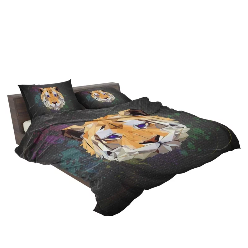 Low Poly Tiger Abstract Elegance Bedding Set 2