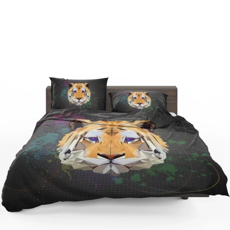 Low Poly Tiger Abstract Elegance Bedding Set