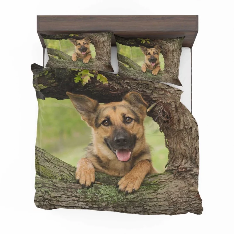 Loyal German Shepherd Furry Guardian Bedding Set 1