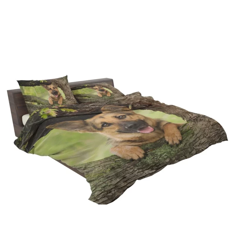 Loyal German Shepherd Furry Guardian Bedding Set 2